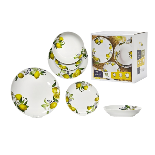 Сет за јадење Gusto Casa 524338  18/1 lemon